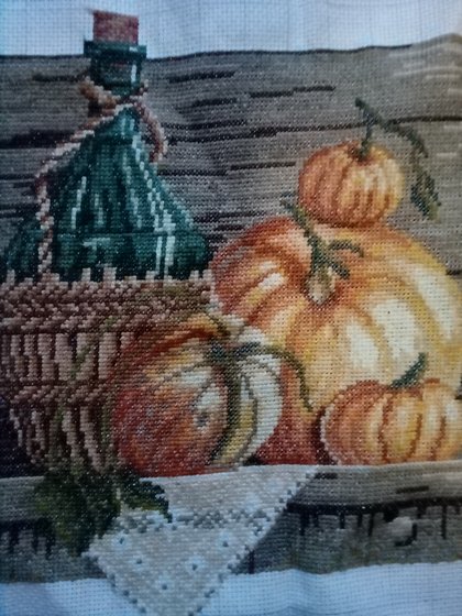 Работа «Натюрморт с тыквой»