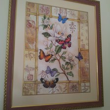 Работа «Бабочки на ветке»