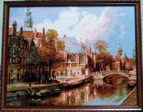 Работа «Амстердам. Старая церковь и церковь Св. Николая Чудотворца»