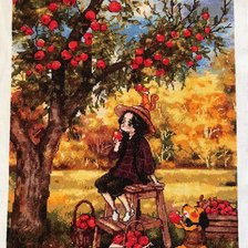 Работа «Девочка под яблоней»