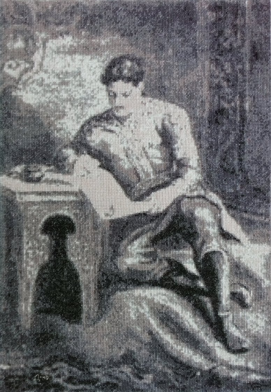 Работа «Автандил пишет письмо Тинатин»