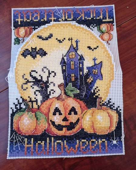 Работа «Открытка на Хэллоуин»