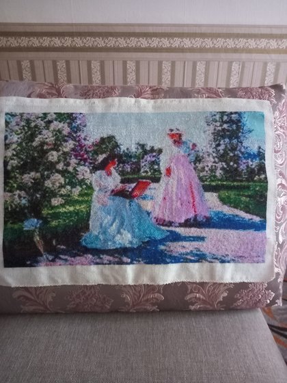 Работа «дамы в саду»