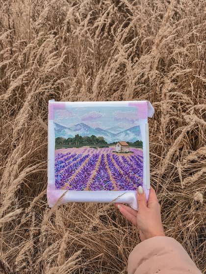 Работа «Лавандовые поля»