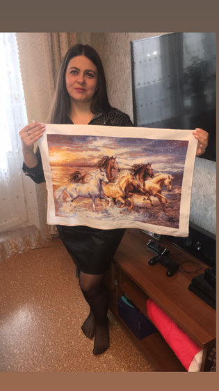 Работа «В лучах заката»