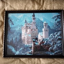 Работа «Замок Нойшванштайн. Алмазная вышивка. Полная.»