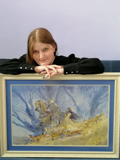 Работа «Кицуне, оформление»