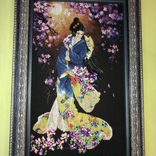 Работа ««Бархат ночи» от Чудесной иглы»