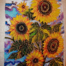 Работа «Витраж Подсолнухи»