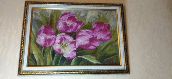 Работа «Тюльпаны»