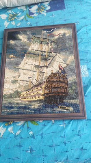 Работа «Корабль на море»