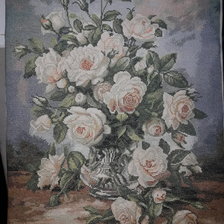 Работа «Букет белых роз»