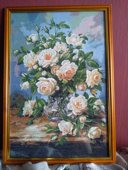 Работа «Букет белых роз: Альберт Вильямс»