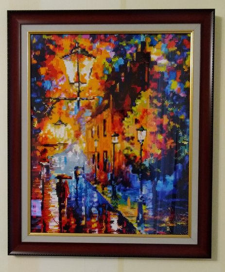 Работа «Белоснежка: Леонид Афремов: Огни в ночи»