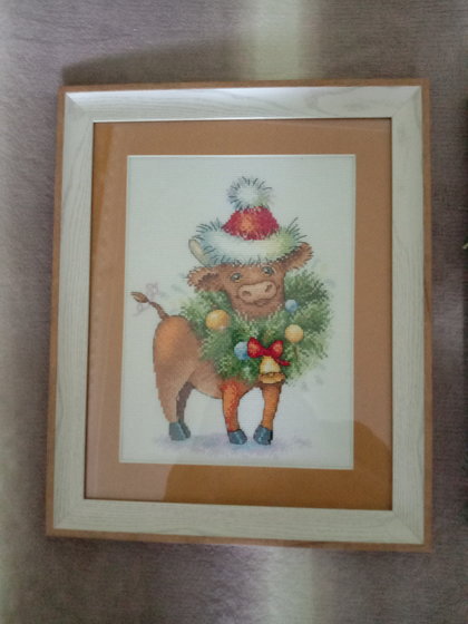 Работа «Новогодний бычок»