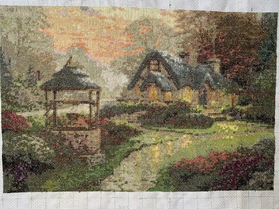 Работа «Дом с колодцем»