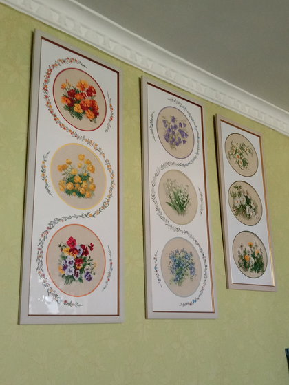 Работа «3 триптиха на стене»