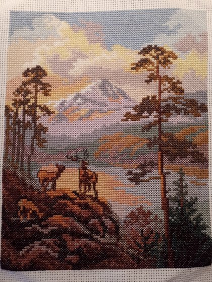 Работа «Горный пейзаж»