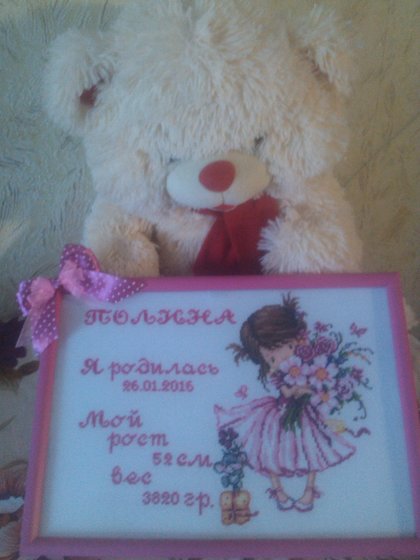 Работа «Метрика для девочки»