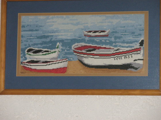 Работа «Barcas en el mar»