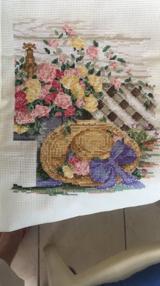 Работа «pamela con reja de flores»