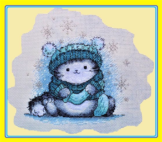 Работа «Котик - рождество.»