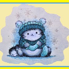 Работа «Котик - рождество.»