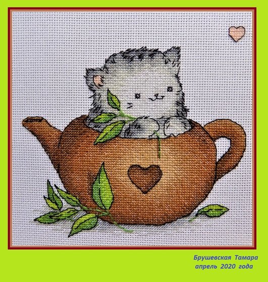 Работа «Котик в чайнике.»