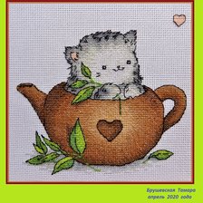 Работа «Котик в чайнике.»