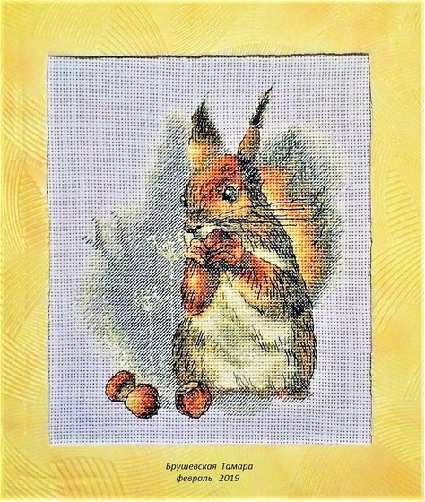 Работа «Белочка с орешками.»