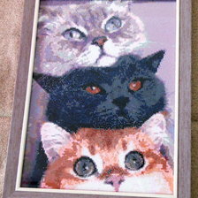 Работа «Сытые котики.»