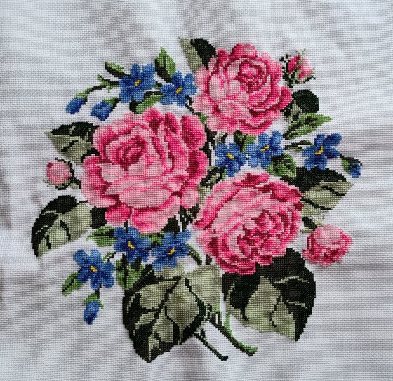 Работа «Букет роз»