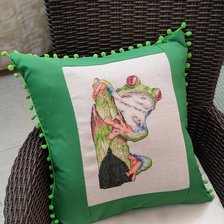 Работа «Подушка "Лягушка"»