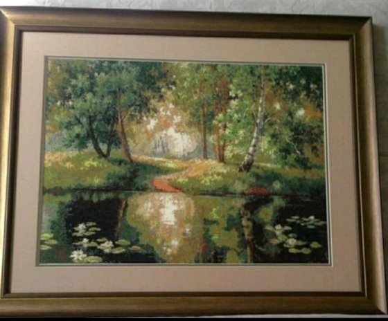 Работа «Озеро в лесу»