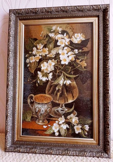 Работа «Жасмин в вазе»