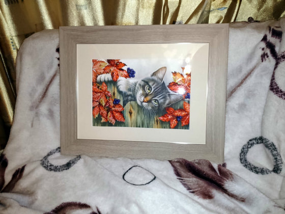 Работа «Чаривна мить.Ткань с нанесенным рисунком.»