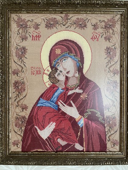 Работа «Образ Владимирской Божьей Матери»
