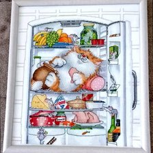 Работа «Кот в холодильнике.»