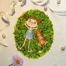 Работа «"Маруся и котик"»