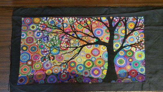 Работа «Дерево счастья. Витраж.»