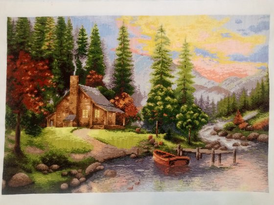 Работа «домик у реки»