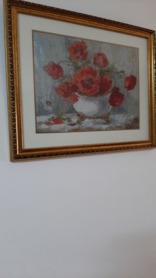 Работа «маки в вазе»