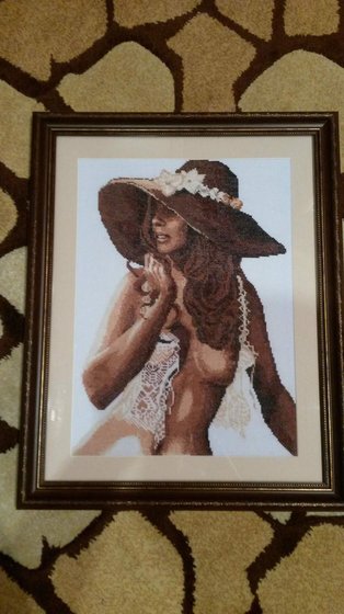 Работа «Дама в шляпе»