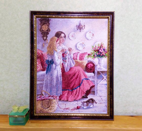 Работа «Урок вышивания»