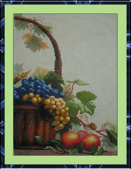 Работа «Корзина с виноградом»