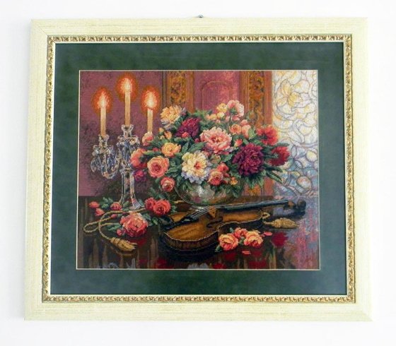 Работа «Романтический букет»