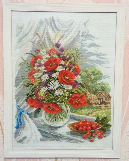 Работа «Цветы на окне»