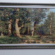 Работа «Дубовая роща, по картине русского художника И. Шишкина»