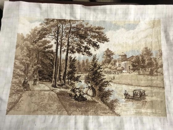 Работа «Отдых на берегу реки»