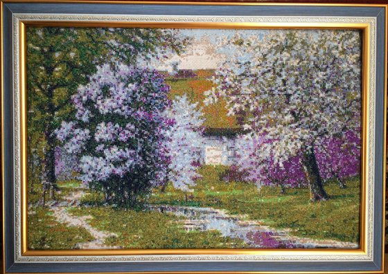 Работа «Сирень у дома»